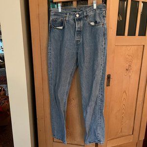 Levis 501 Original Fit Women's Jeans Indigo 28W X 30L